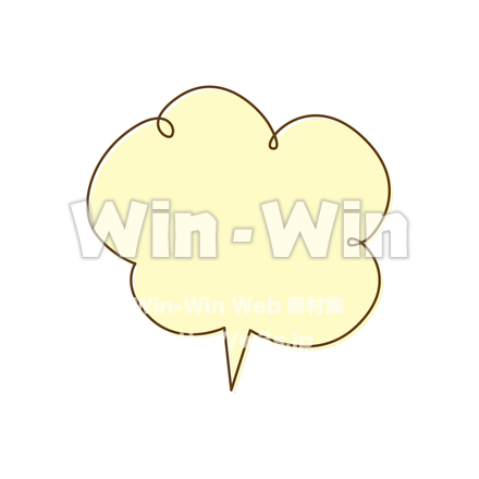 ふきだし - 手書き風のCG・イラスト素材 W-025390