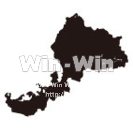 福井県のシルエット素材 W-025256