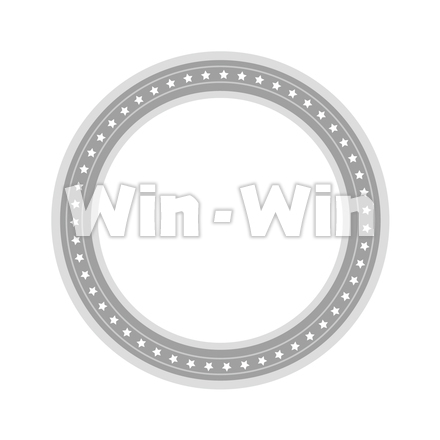 星フレームのシルエット素材 W-025545