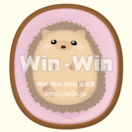 ハリネズミのCG・イラスト素材 W-025641