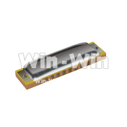 ブルースハープのCG・イラスト素材 W-025146