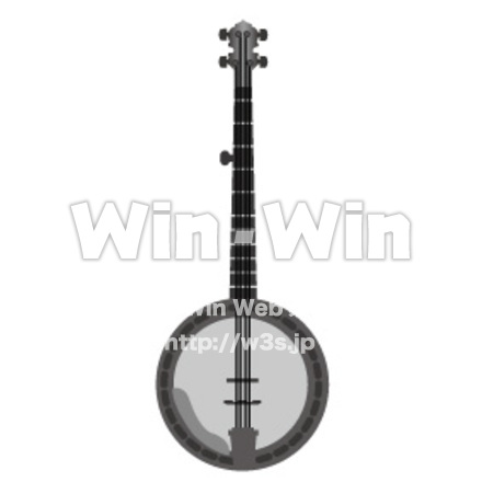 楽器のバンジョーのCG・イラスト素材 W-025215