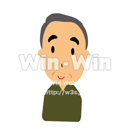 老人２のCG・イラスト素材 W-024163