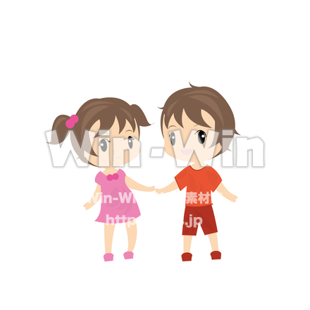 ふたごちゃんのCG・イラスト素材 W-024284