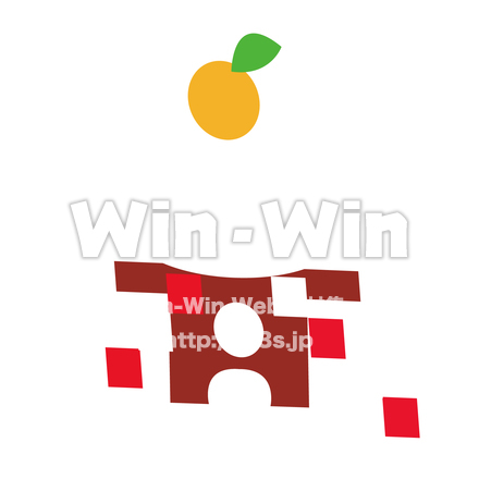 鏡餅のCG・イラスト素材 W-025178