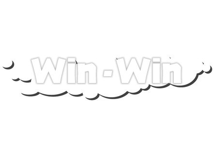 吹き出し雲のCG・イラスト素材 W-025024