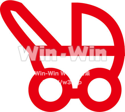 マーク　ベビーカーのCG・イラスト素材 W-024407