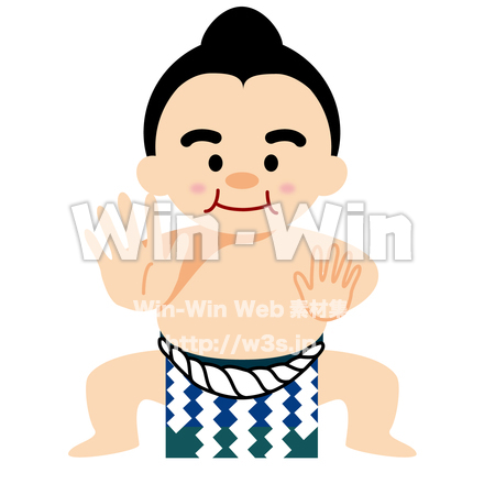 お相撲さんのCG・イラスト素材 W-024293