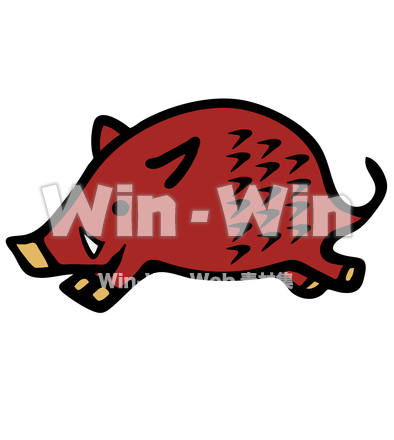 干支イノシシのCG・イラスト素材 W-025276