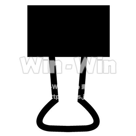 ダブルクリップのシルエット素材 W-024473