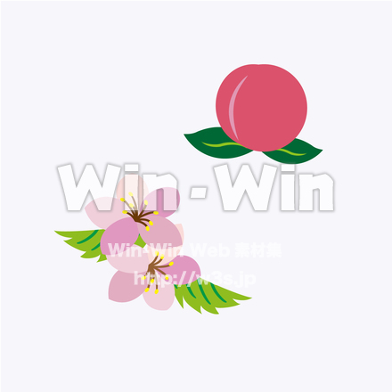 桃のCG・イラスト素材 W-025725