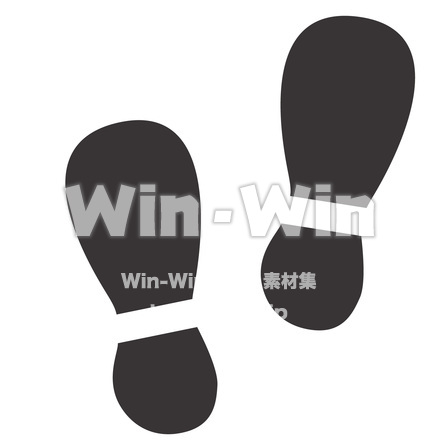 足跡のCG・イラスト素材 W-024159
