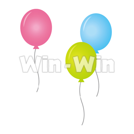 風船のCG・イラスト素材 W-024024