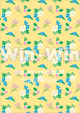 花柄パターンのCG・イラスト素材 W-024566