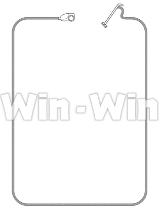 掃除機のパターンブラシのシルエット素材 W-025287