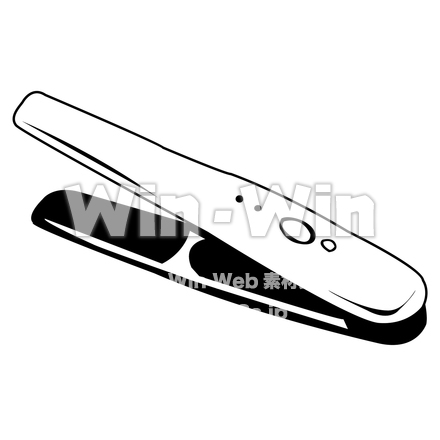 ヘアアイロンのシルエット素材 W-024016