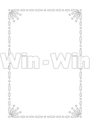 フレームのシルエット素材 W-025092