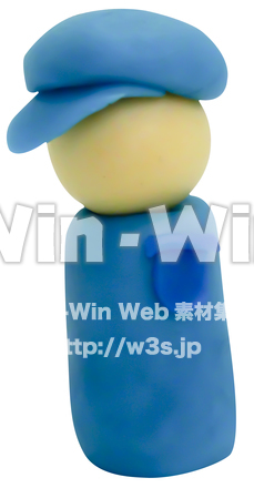 人形（作業員）の写真素材 W-024455