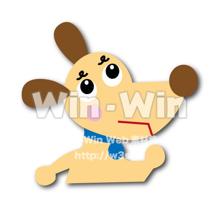 困った犬の顔のCG・イラスト素材 W-024146