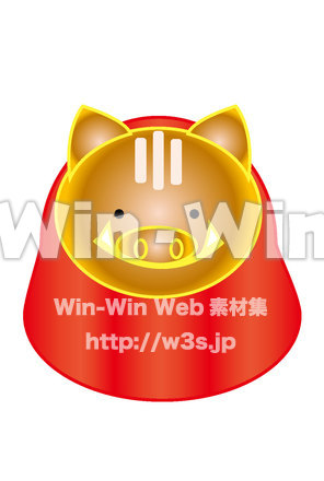 いのししだるまのCG・イラスト素材 W-025073
