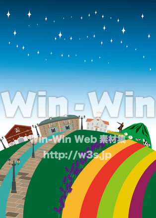 北海道街並みのCG・イラスト素材 W-025143