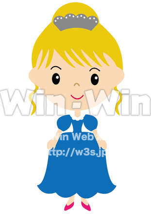 エルサ好きな女の子のCG・イラスト素材 W-024221