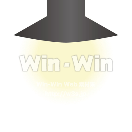 部屋の照明のCG・イラスト素材 W-027487