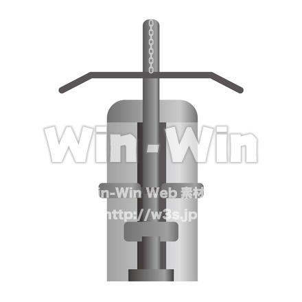 ラットプルダウンのCG・イラスト素材 W-026737