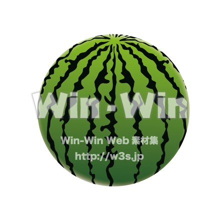 すいかのCG・イラスト素材 W-027001