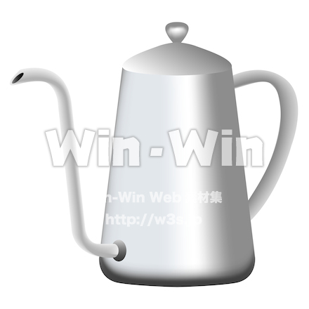 コーヒーポットのCG・イラスト素材 W-027924