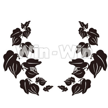 ホオズキのシルエット素材 W-026924