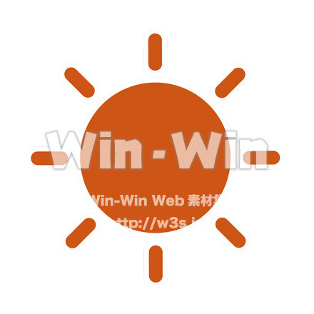 太陽のCG・イラスト素材 W-027177