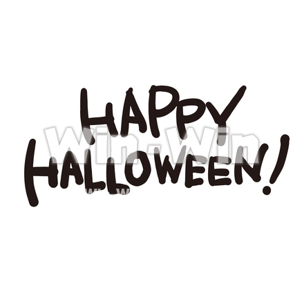 HAPPY　HALLOWEENのシルエット素材 W-027022