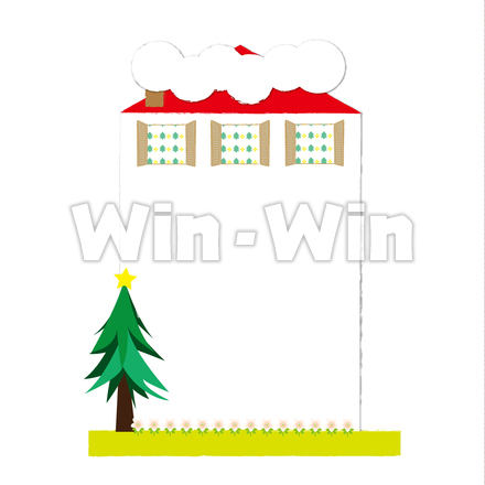 クリスマスのおうちのCG・イラスト素材 W-026044