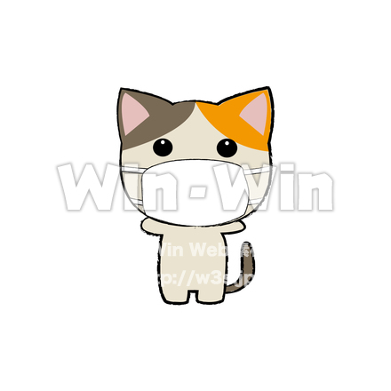 マスクをつけようのCG・イラスト素材 W-027244