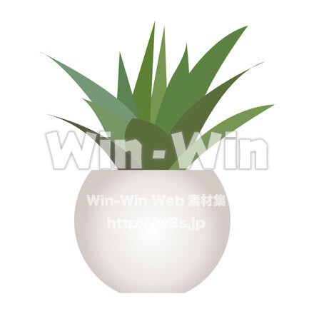 観葉植物のCG・イラスト素材 W-026407