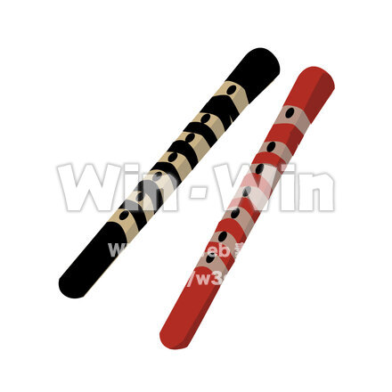 ひちりきのCG・イラスト素材 W-027218