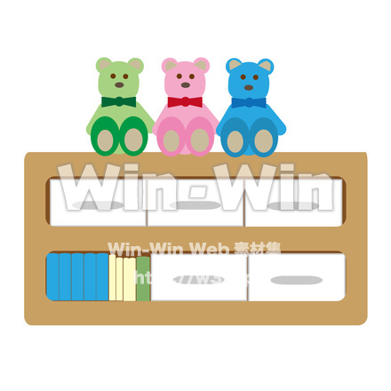 棚・収納家具のCG・イラスト素材 W-026514