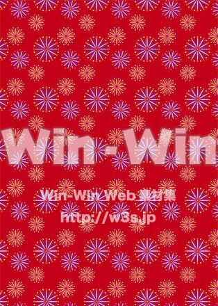 A4花火柄のCG・イラスト素材 W-027929