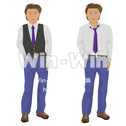 バーテンダーのCG・イラスト素材 W-027494