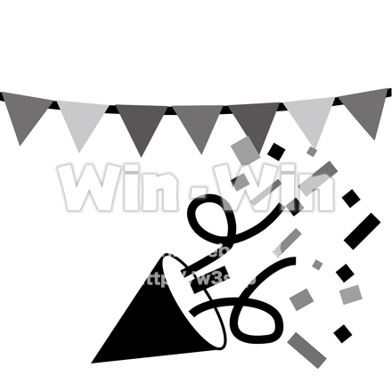 パーティールームのシルエット素材 W-026148