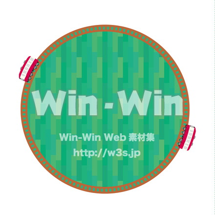 線路と電車のCG・イラスト素材 W-027509