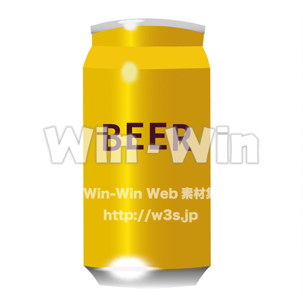缶ビールのCG・イラスト素材 W-027319