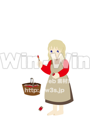 マッチを売る少女のCG・イラスト素材 W-027971