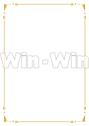 ゴールドのフレームのCG・イラスト素材 W-027696