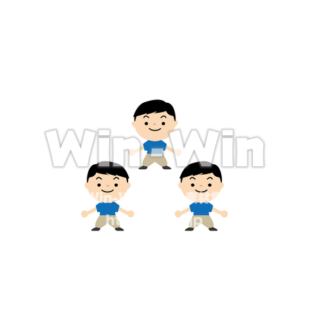 三密を避けるのCG・イラスト素材 W-027285