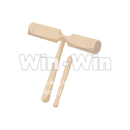 ウッドブロックのCG・イラスト素材 W-027215