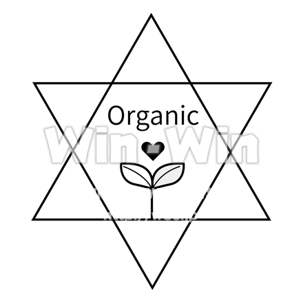 オーガニックのシルエット素材 W-026949