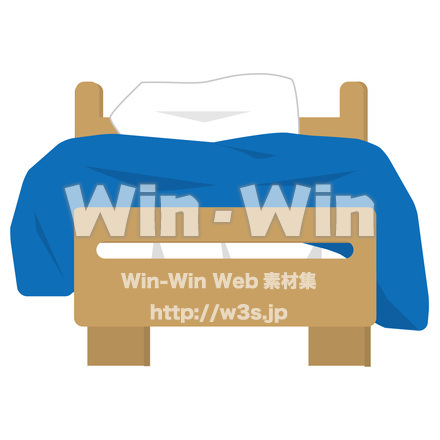 シングルベッドのCG・イラスト素材 W-026516
