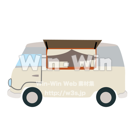 キッチンカーのCG・イラスト素材 W-026181
